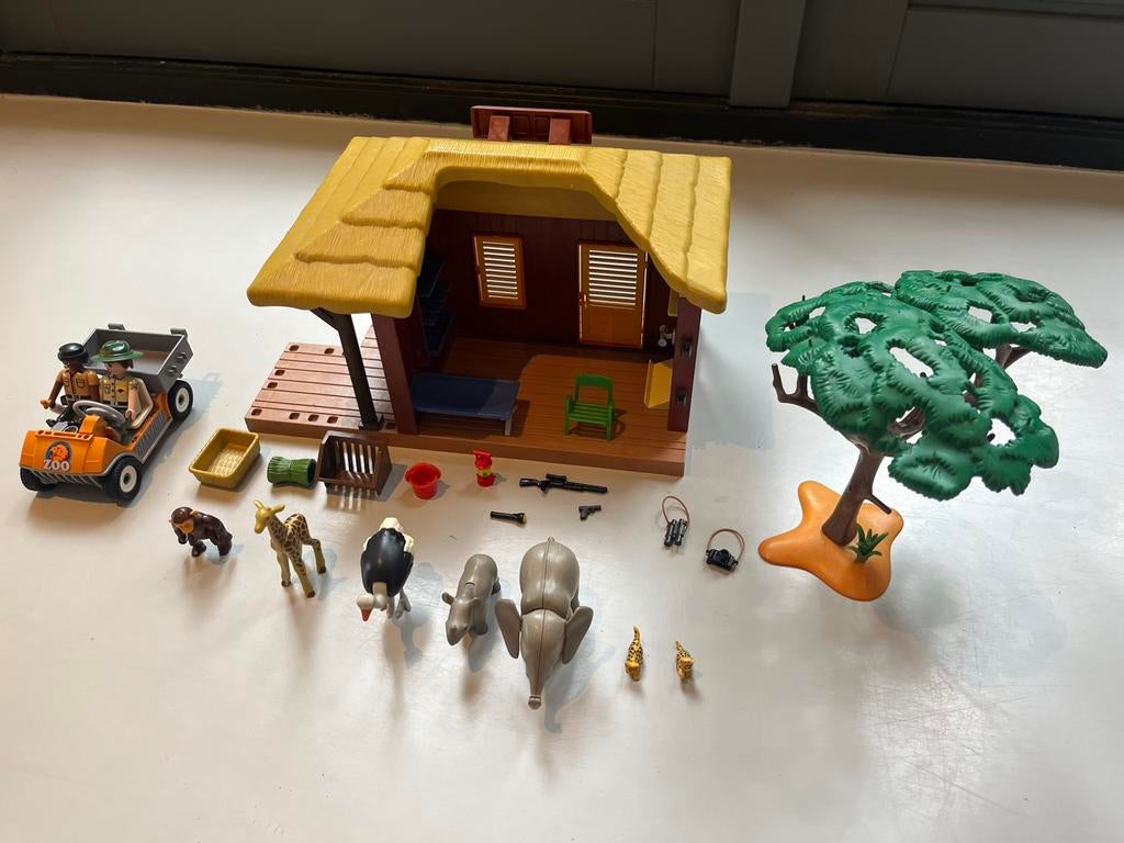 Playmobil 5907 safari lodge, Ophalen of Verzenden, Zo goed als nieuw