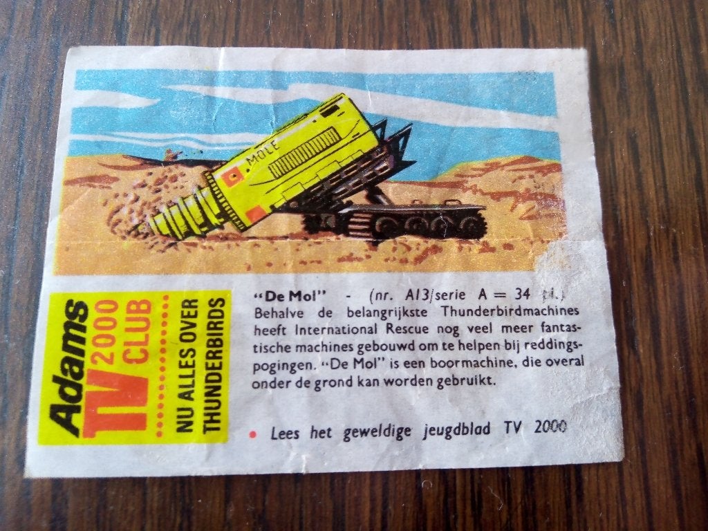 thunderbirds nr. A-13*1966* adams serie tv 2000 club-de mol, Alle leeftijden, Ophalen of Verzenden, Gebruikt, Science Fiction en Fantasy