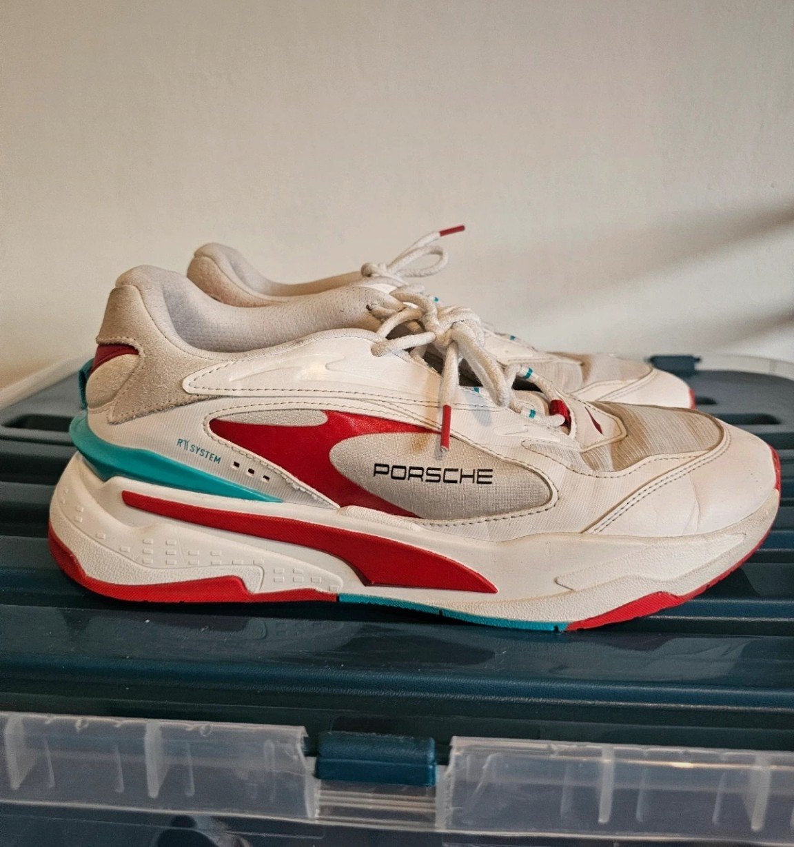 Origineel porsche design sport schoenen bij puma maat : 42 2, Ophalen of Verzenden, Zo goed als nieuw, Porsche x puma, Wit