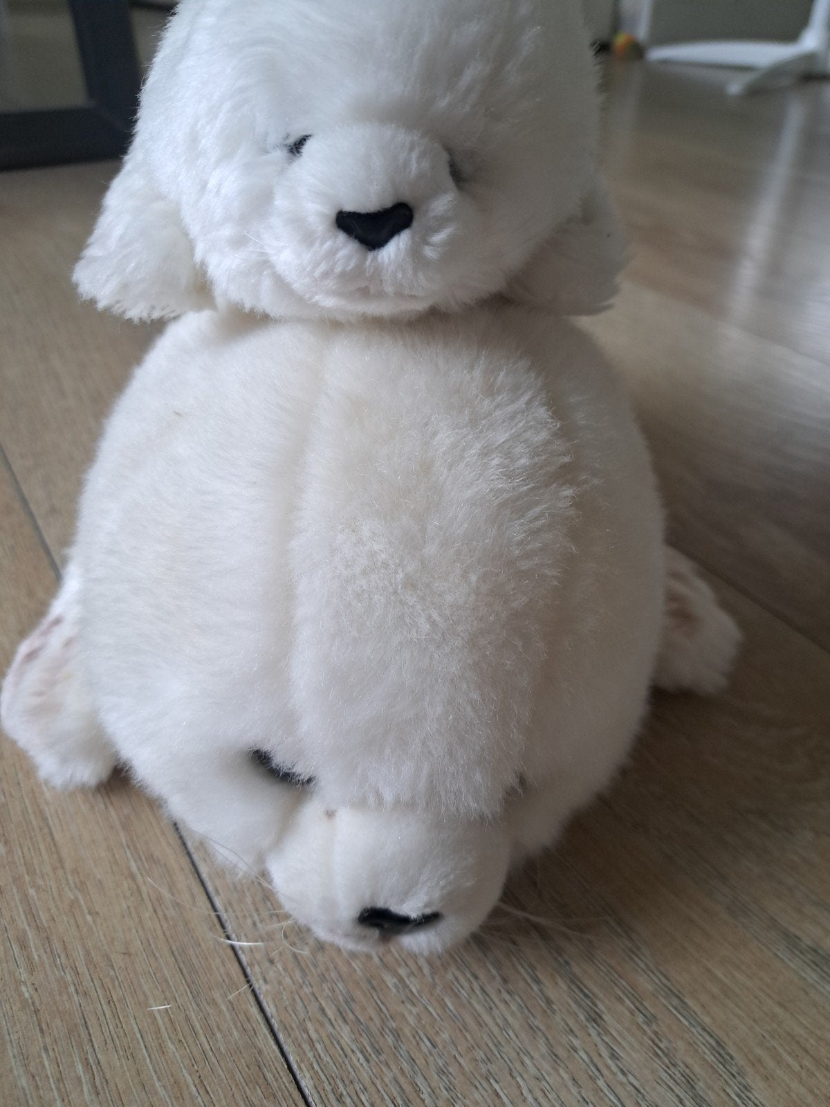 2 schattige zeehond knuffels, wit, zo goed als nieuw, Overige merken, Overige karakters, Overige typen, Ophalen of Verzenden