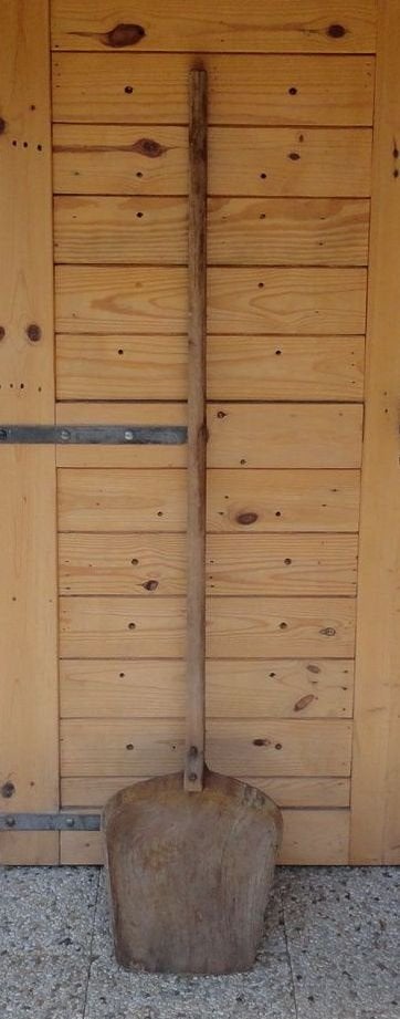 Antieke houten korenschop, wanschop, graanschop, Ophalen