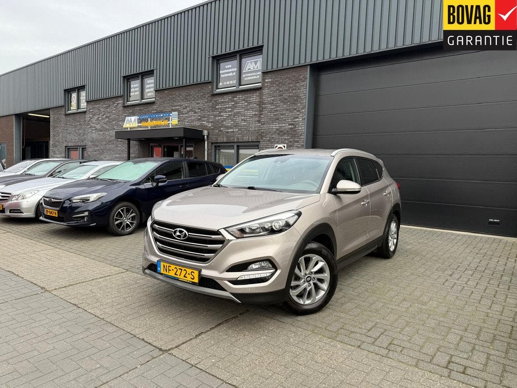 Hyundai Tucson 1.6 T-GDi Comfort | 2E EIGENAAR | 12MND GARAN, Voorwielaandrijving, Stof, Gebruikt, Wit