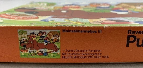 Mainzelmännchen III Puzzel Ravensburger 28 delen compleet, Verzenden, 500 t/m 1500 stukjes, Gebruikt, Legpuzzel