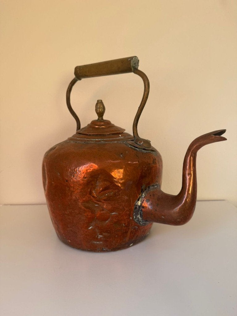 Grote antieke koperen ketel van George III-kwaliteit, Antiek en Kunst, Antiek | Koper en Brons, Ophalen of Verzenden, Brons