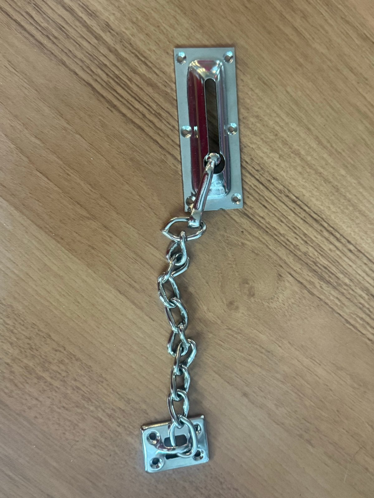 Deurslot met ketting - Verchroomd, Ophalen, Nieuw, Chroom, Schuif of Grendel