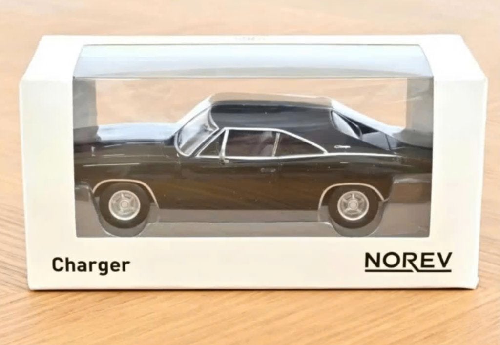 Dodge Charger 1968 Zwart Bullitt 1/43 Jet-car NOREV R 950004, Verzenden, Nieuw, Auto, Norev