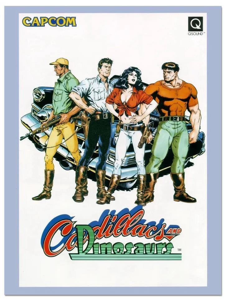 Cadillacs and Dinosaurs Capcom Retro ARCADE Poster, Verzenden, Nieuw, A1 t/m A3, Film en Tv