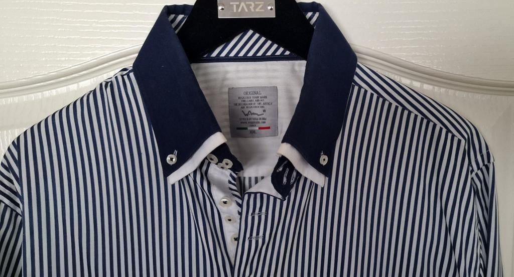 Nog nw. Italiaans overhemd WAM-denim super model mt. XXL, Kleding | Heren, Overhemden, Blauw, Ophalen of Verzenden, Zo goed als nieuw
