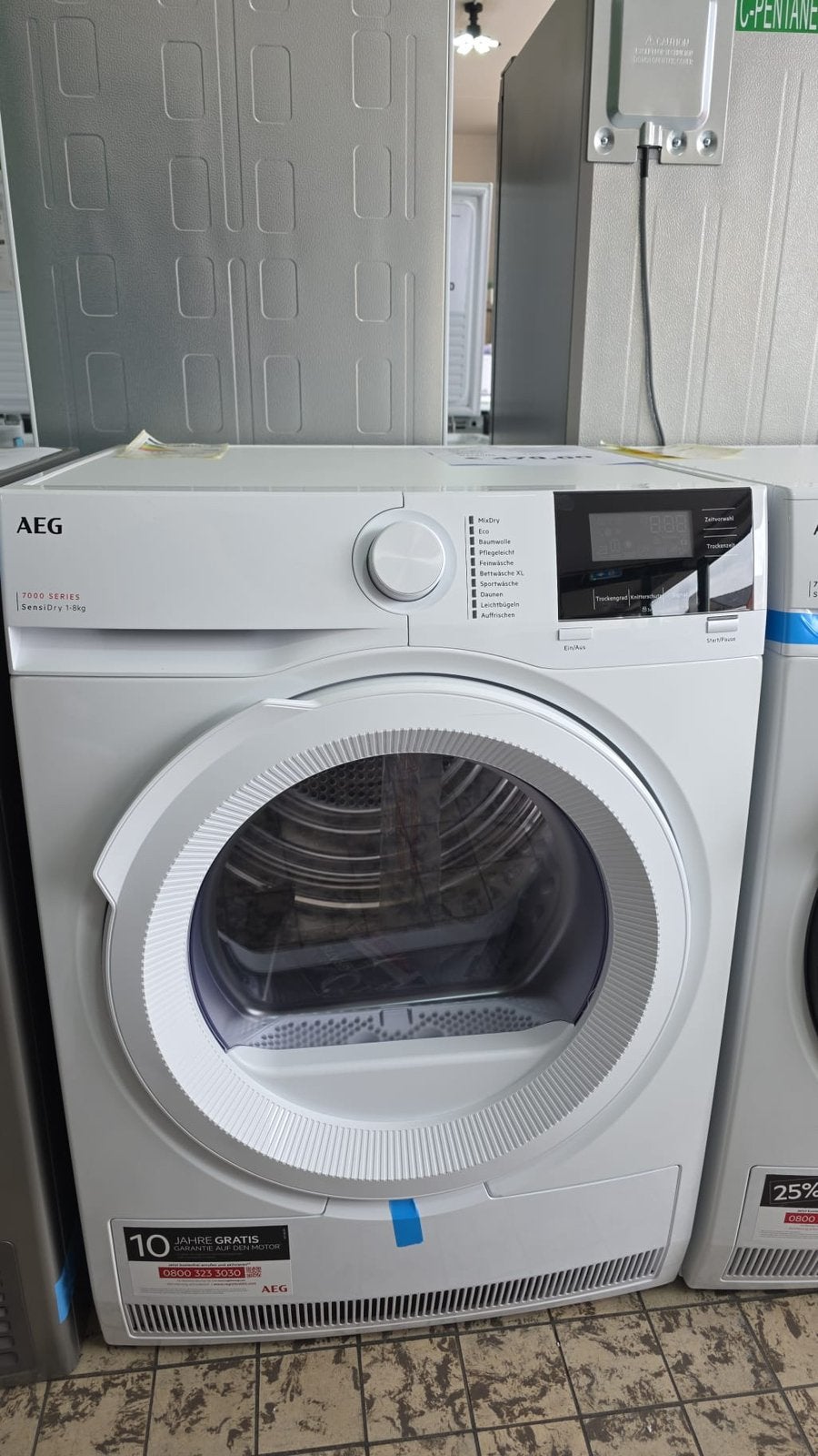 Aeg condensdroger warmtepomp nieuw 8 kg, Ophalen, Aeg, Minder dan 85 cm, 8 tot 10 kg