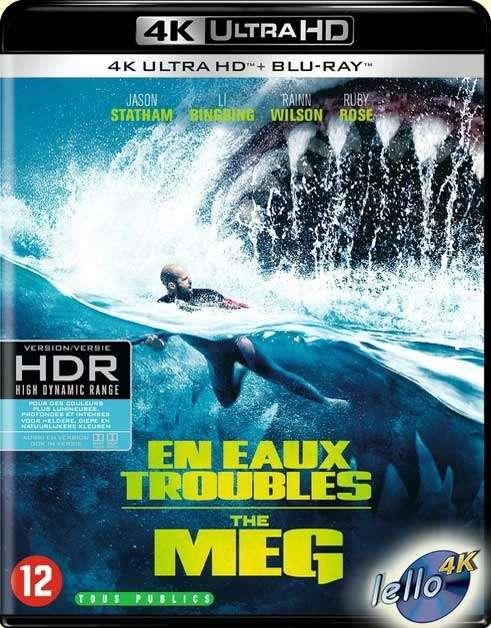 Blu-ray 4K: The Meg (2018 Jason Statham, Bingbing Li) NS NL, Ophalen of Verzenden, Zo goed als nieuw, Actie