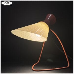 Minimalistische tafellamp Josef Hůrka Napako Lamp Bureaulamp, Gebruikt, Josef Hůrka voor Napako, 1950s, Glas, Nb