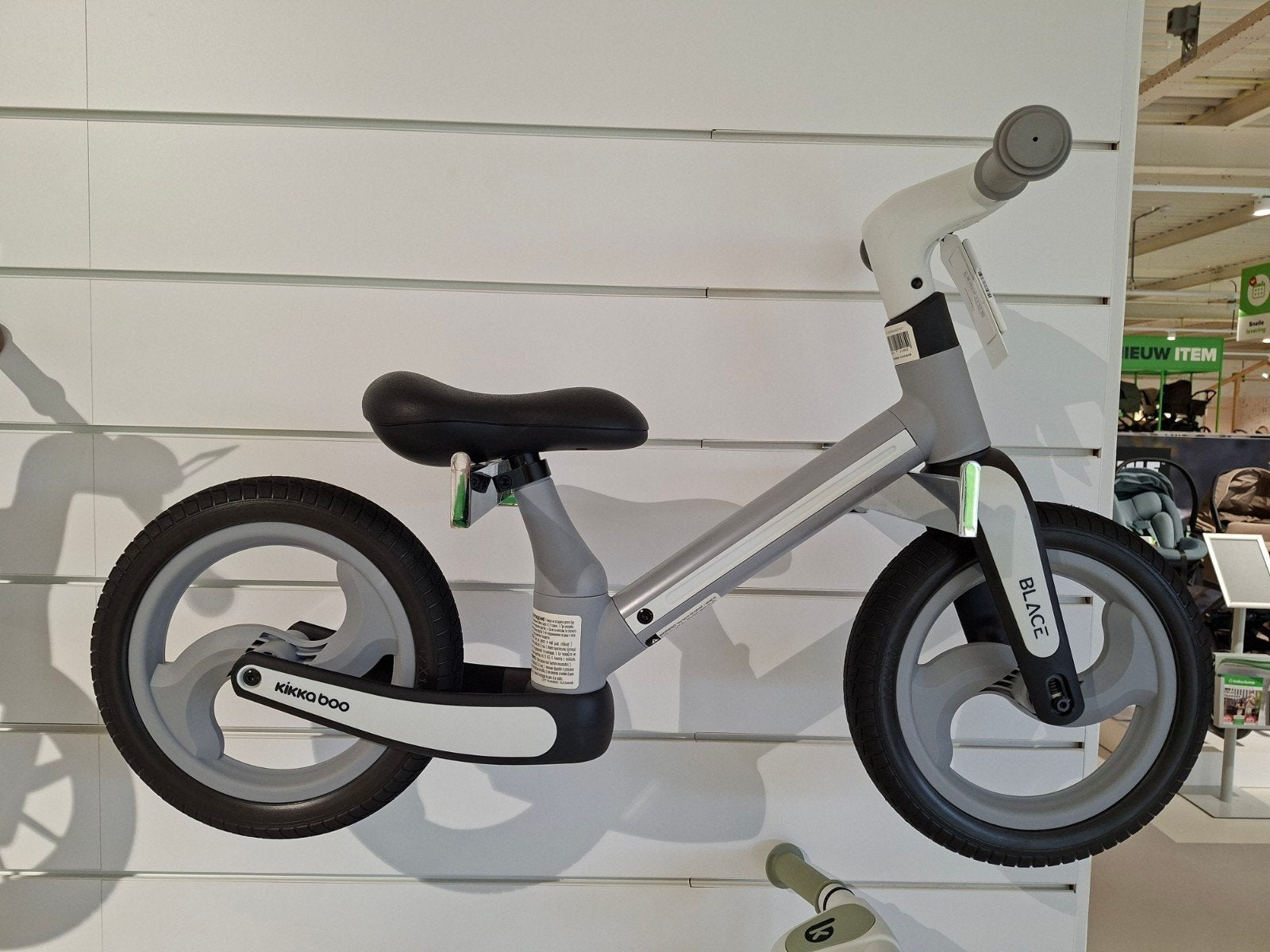 Kikkaboo Loopfiets Inklapbaar Blace Grijs, Ophalen, Nieuw, Loopfiets