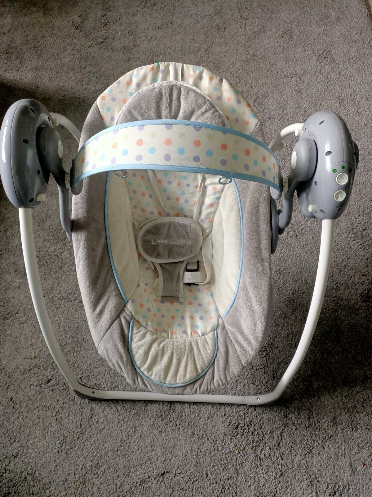 Little World Baby Schommelstoel met Muziek en Trillingen, Ophalen, Gebruikt
