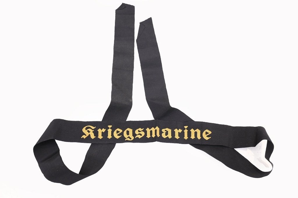 kriegsmarine mutzenband, Verzamelen, ., Ophalen of Verzenden, Duitsland, .