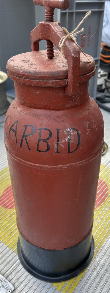 Antieke Carbidegenerator / Carbidbus – Stoer industrieel, Ophalen, Gebruikt, Overige typen, Historisch