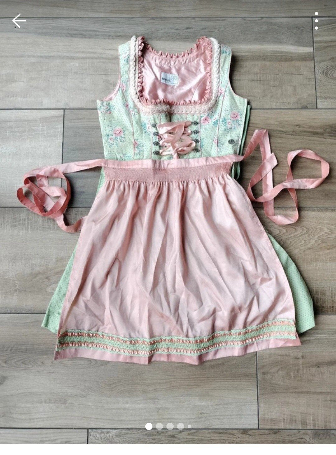 jurk zonder mouw zomer dirndl Heidi L 40, Kleding | Dames, Maat 38/40 (M), Ophalen of Verzenden, Zo goed als nieuw, Roze