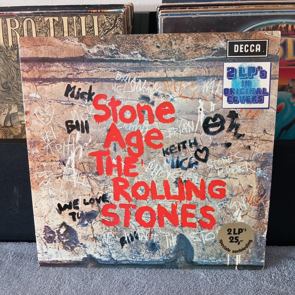 Lp' the rolling stones live en stone age 2 lp's, Ophalen of Verzenden, Zo goed als nieuw, 12 inch
