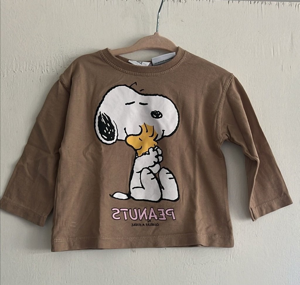 ZARA tshirt snoopy maat 80, Meisje, Ophalen of Verzenden, Zo goed als nieuw, Zara