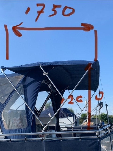 bimini topper, Watersport en Boten, Ophalen, Gebruikt, Overige typen, Motorboot
