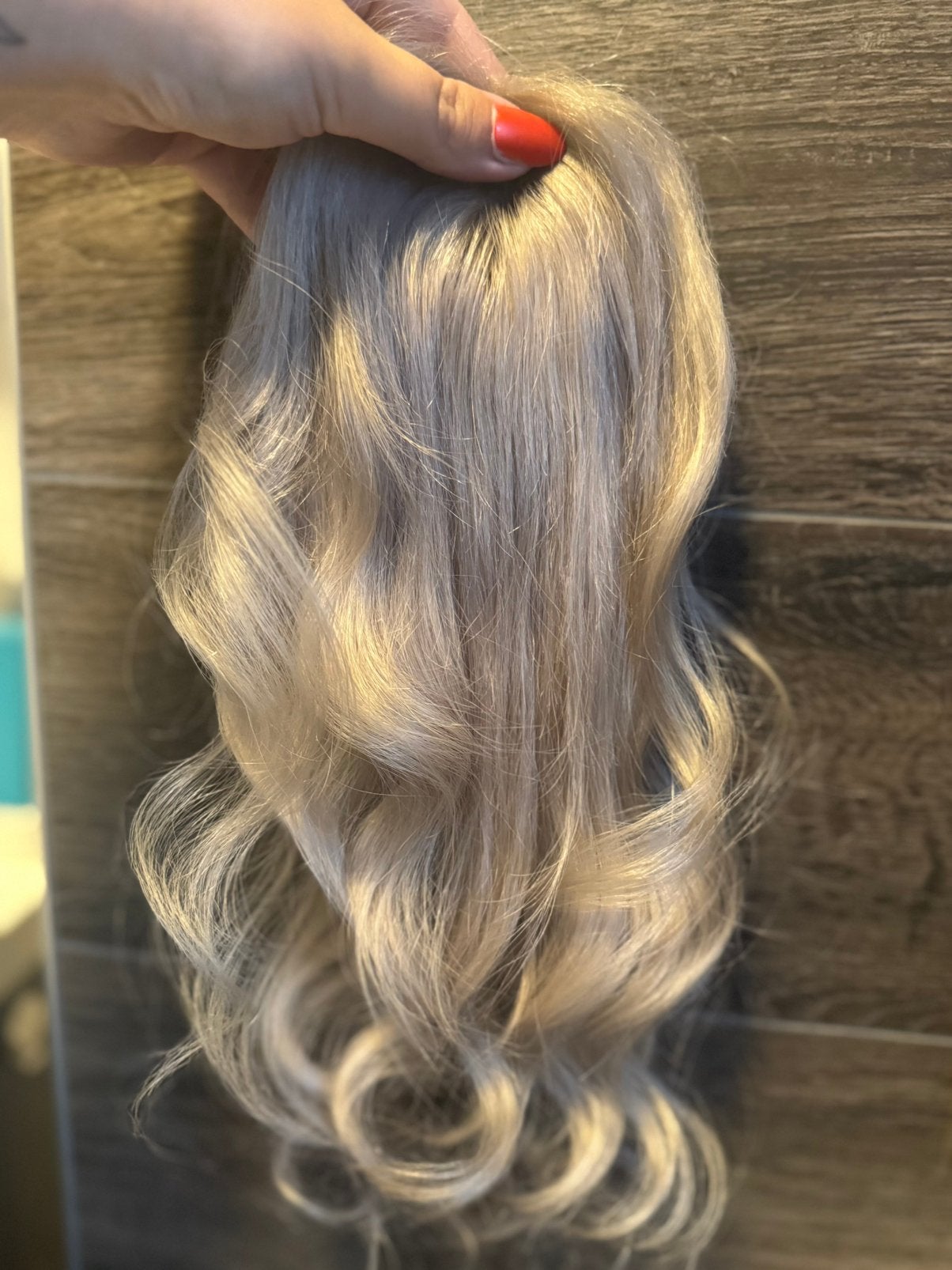 Haartopper+ butterfly weft mag ook los weg, Ophalen of Verzenden, Zo goed als nieuw, Pruik of Haarverlenging