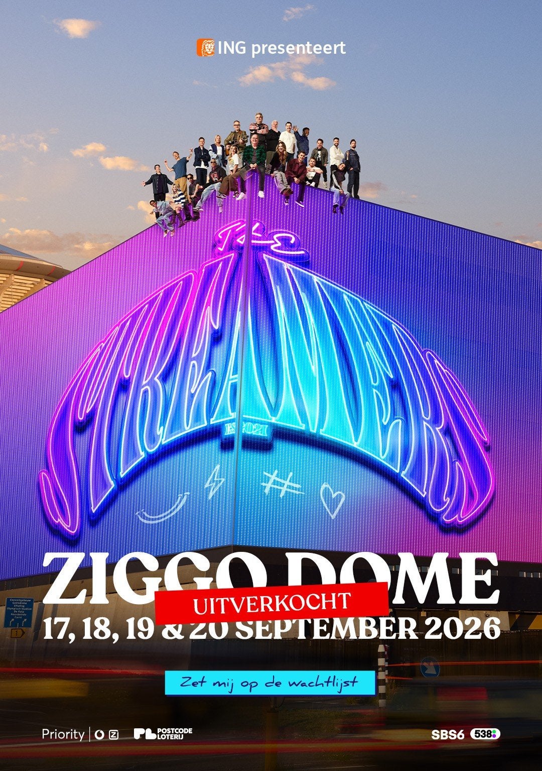 2 tickets The Streamers zaterdag 19 sept., Tickets en Kaartjes, Evenementen en Festivals, Twee personen