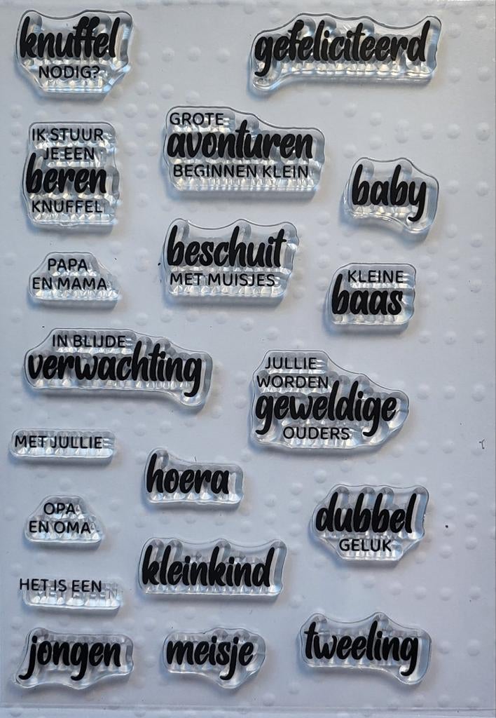 Stempels  geboorte, Ophalen of Verzenden, Nieuw, Clearstamp