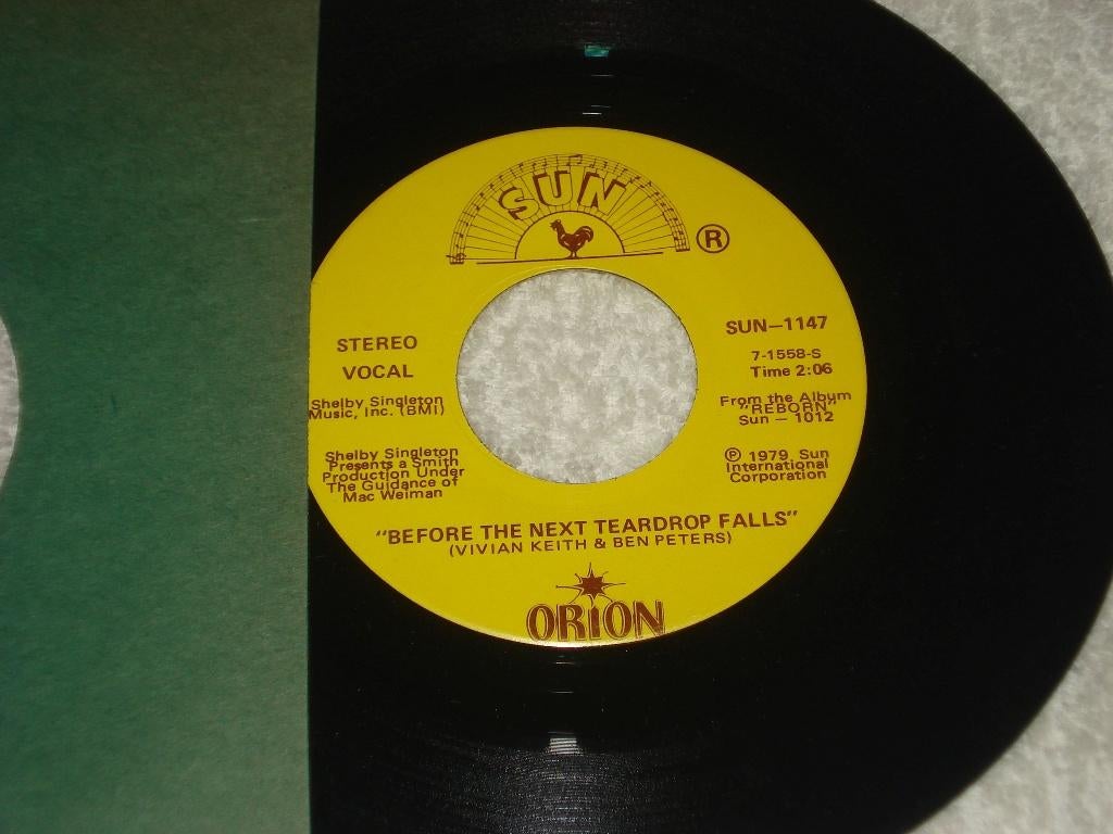 Orion  Jimmy Ellis  Before The Next Teardrop Falls Orgineel, Originele persing, Ophalen of Verzenden, Zo goed als nieuw, Pop