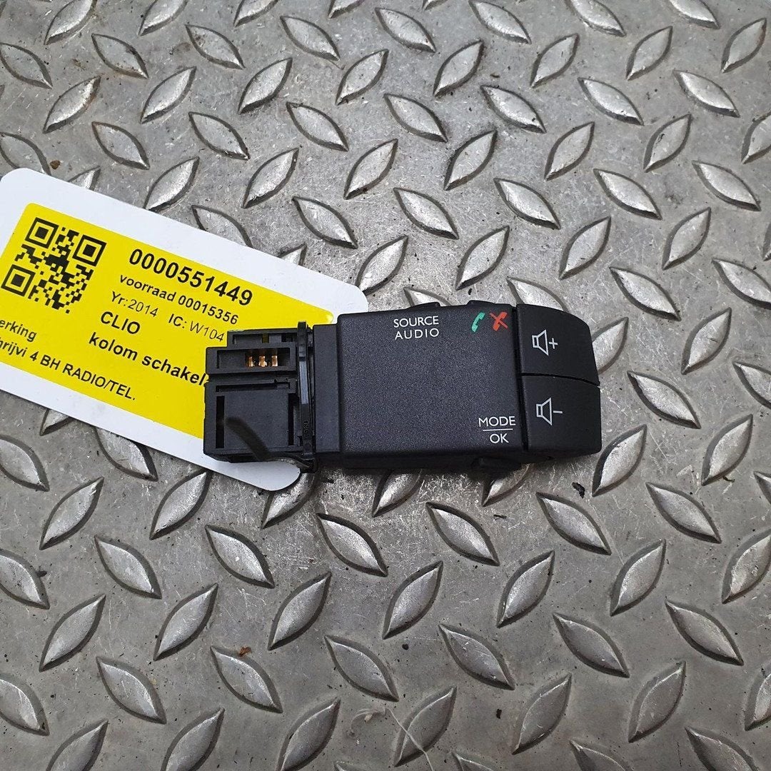RENAULT CLIO KOLOM SCHAKELAAR 2014, Ophalen of Verzenden, Gebruikt, Stiba lid