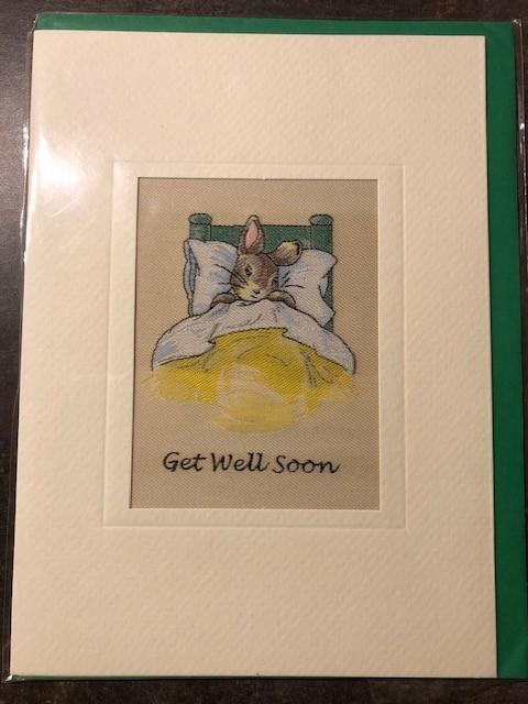 Beatrix Potter Peter Rabbit in Bed Konijn Kaart Schilderij, Ophalen of Verzenden, Nieuw, Dier