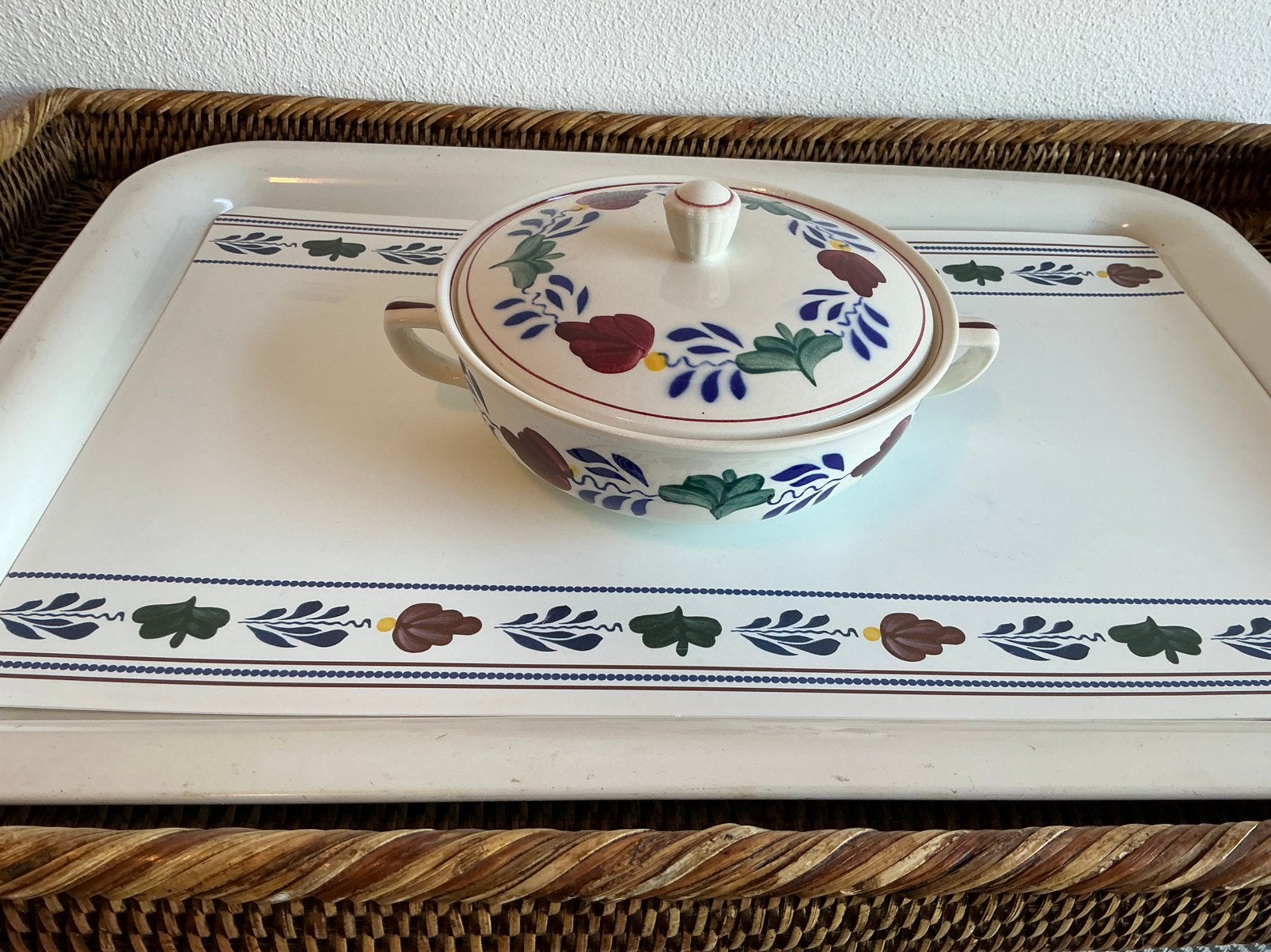 Boerenbont Boch België ( Dekschaaltje klein), Ophalen of Verzenden, Zo goed als nieuw, Aardewerk, Overige typen