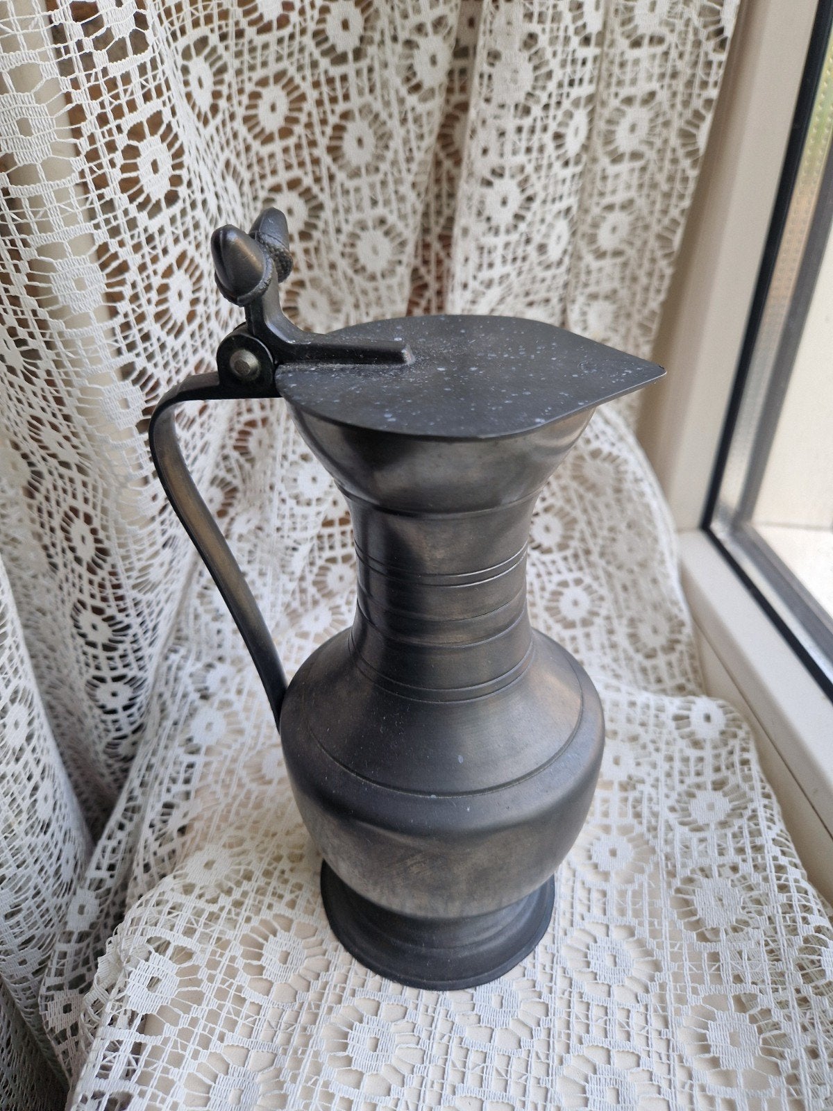 Vintage Tinnen Schenkkan / Karaf 95% Tin, Antiek en Kunst, Antiek | Tin, Ophalen of Verzenden