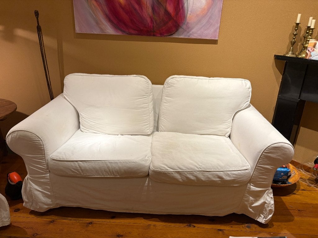 2 zitsbank van Ektorp, Ophalen, Gebruikt, Minder dan 75 cm, Tweepersoons