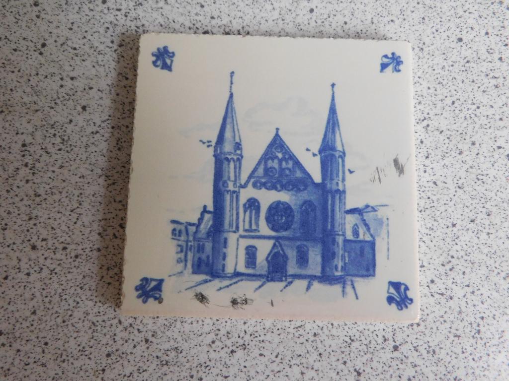 Sier of Wandtegel 7,5x7,5 cm. Ridderzaal Den Haag, Ophalen of Verzenden