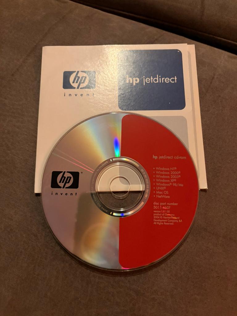 HP Jetdirect CD-ROM voor diverse besturingssystemen, Computers en Software, Besturingssoftware, Ophalen of Verzenden, Gebruikt