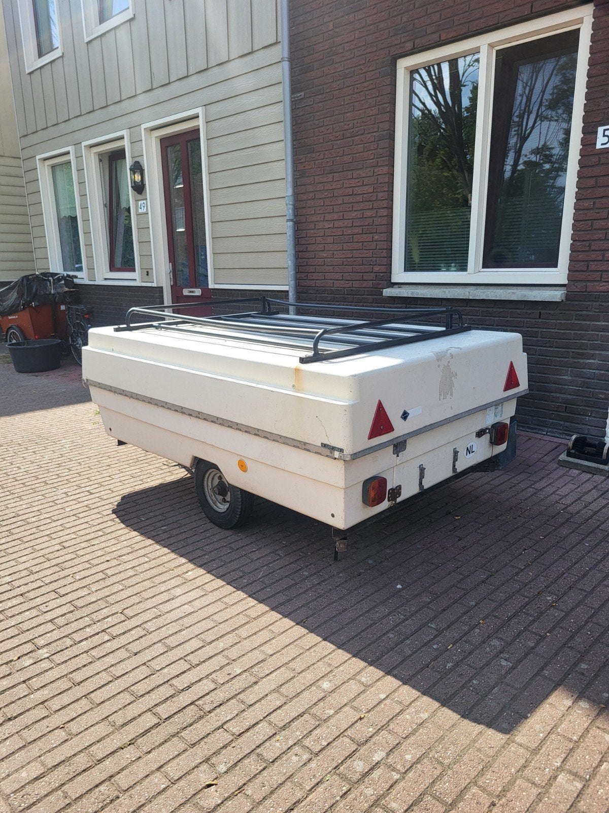 Bakwagen/aanhangwagen 2,10x1,40m met imperiaal, Ophalen, Gebruikt