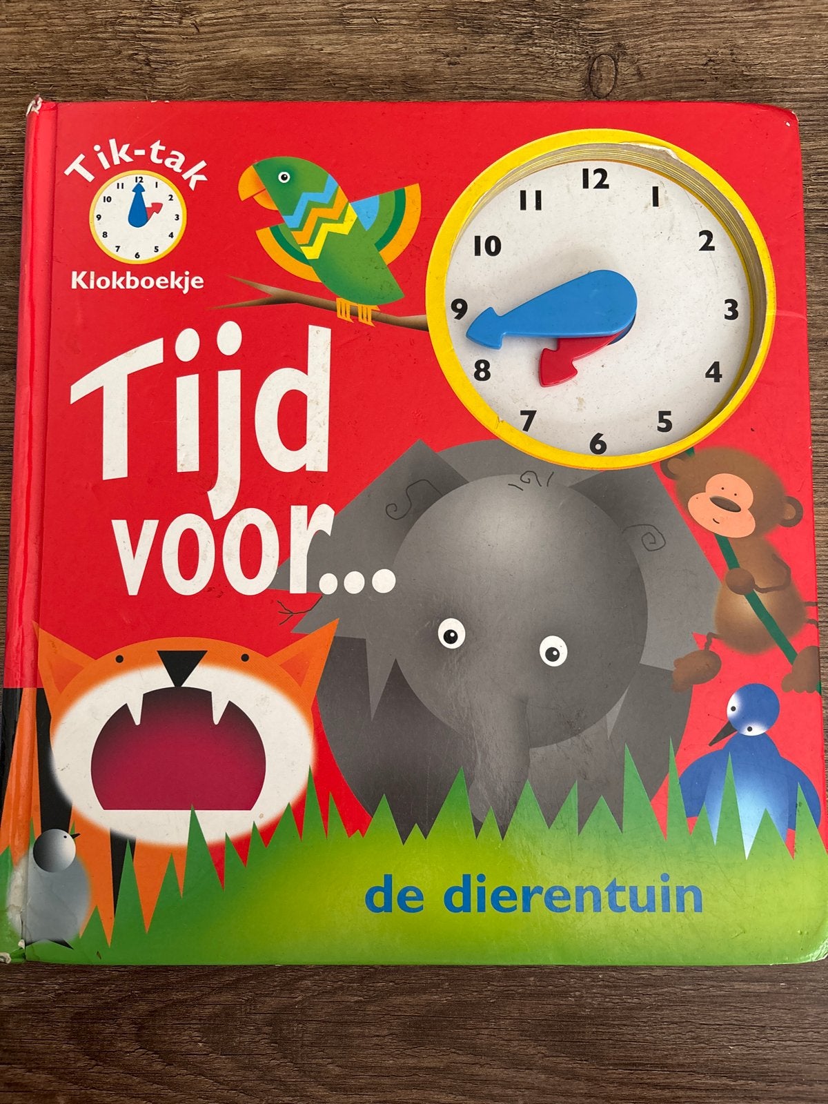 Tik-tak Klokboekje: Tijd voor... de dierentuin, Ophalen of Verzenden, Zo goed als nieuw, Uitklap-, Voel- of Ontdekboek, 2 tot 3 jaar