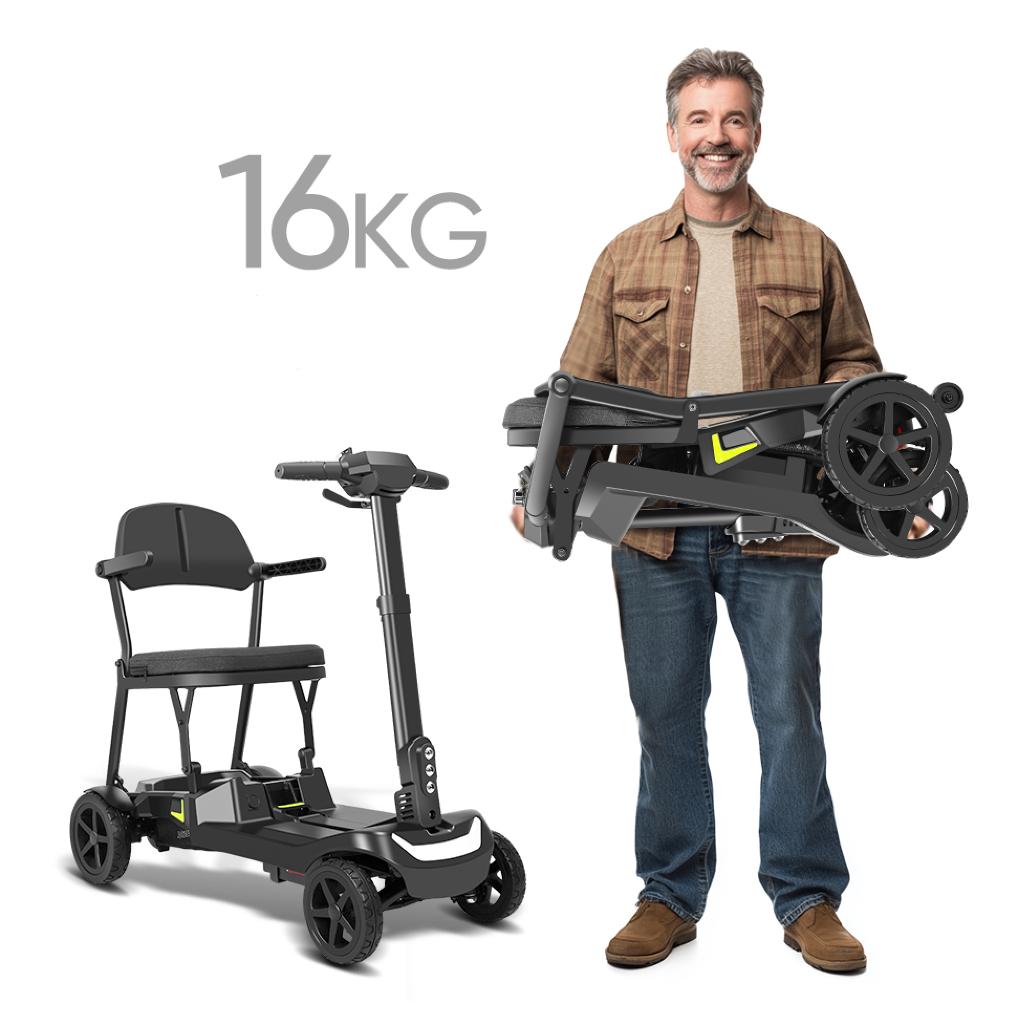 opvouwbare scootmobiel IVA 985S -16KG –Nieuw in doos + Alarm, Diversen, Overige merken, 10 km/u of minder, 16 t/m 25 km, Nieuw