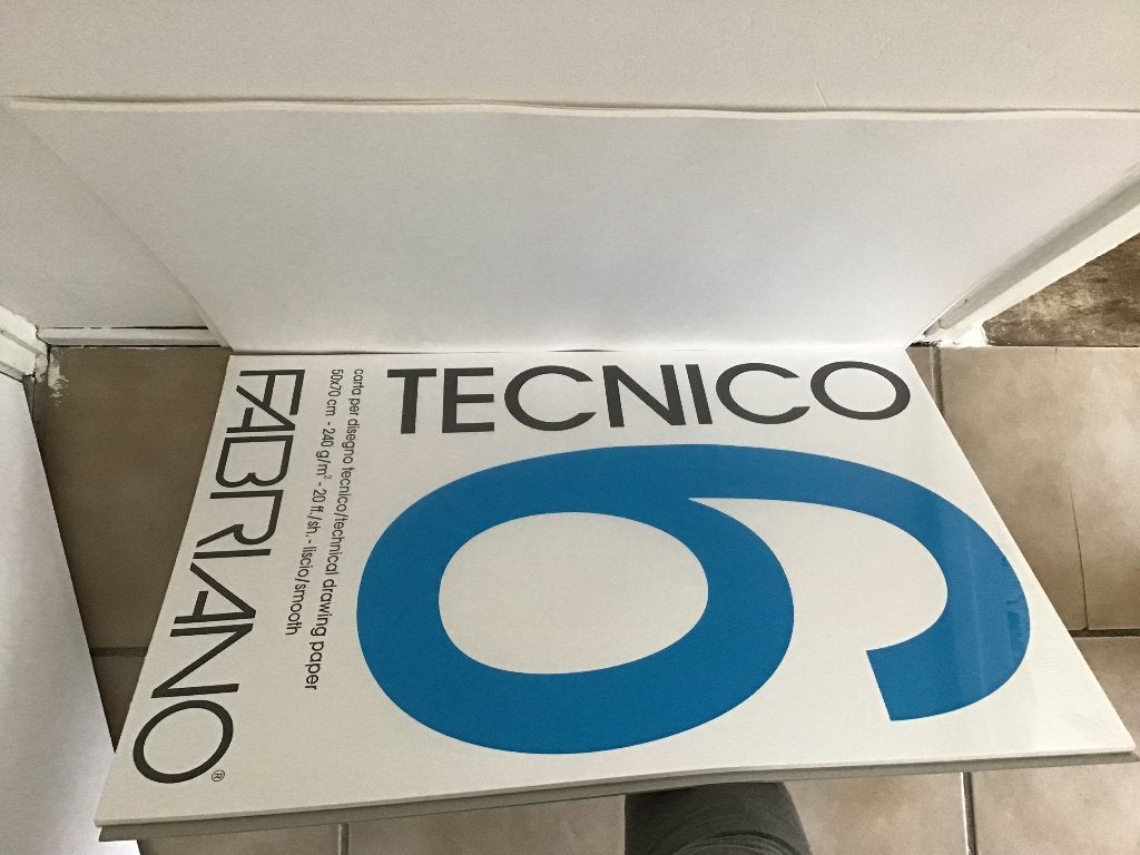Fabriano tekenpapier 50 x 70 cm, Ophalen, Nieuw