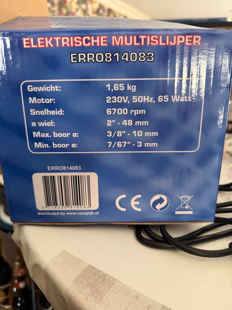 Elektrische Multislijper Erro Tools - Nieuw in doos, Verzenden, Nieuw, Minder dan 700 watt, Overige typen