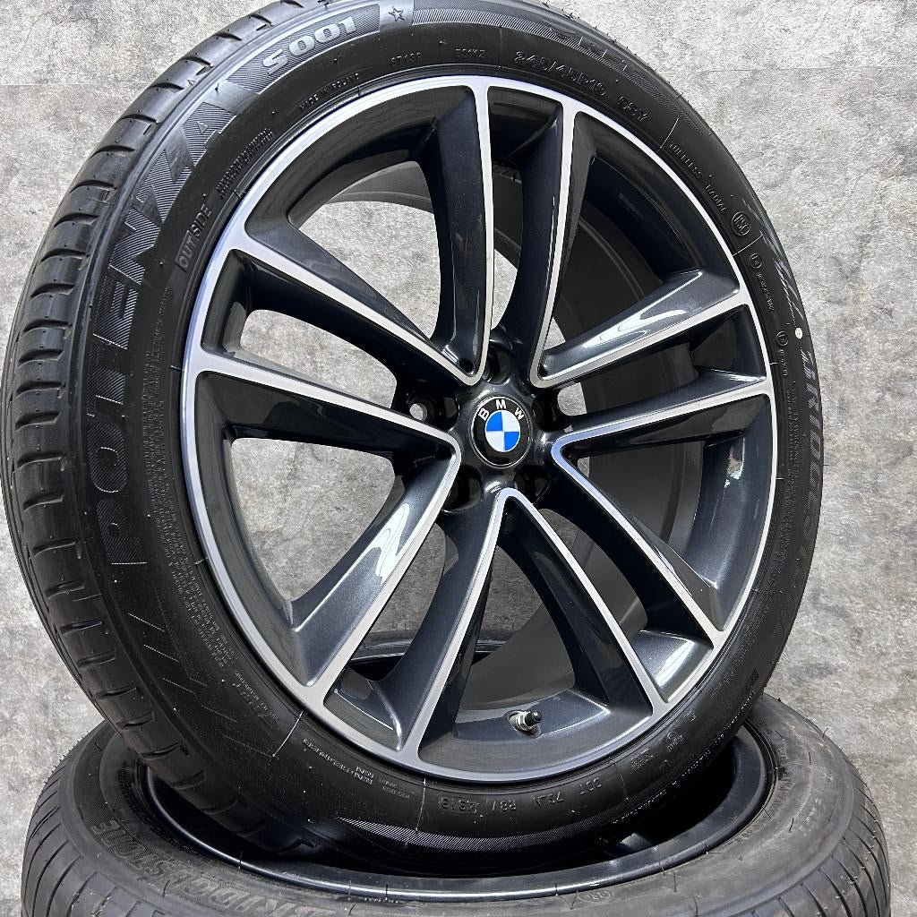 19 inch originele velgen + zomerbanden BMW 6 7 serie 630, Auto-onderdelen, Banden en Velgen, 19 inch, Banden en Velgen, Ophalen of Verzenden