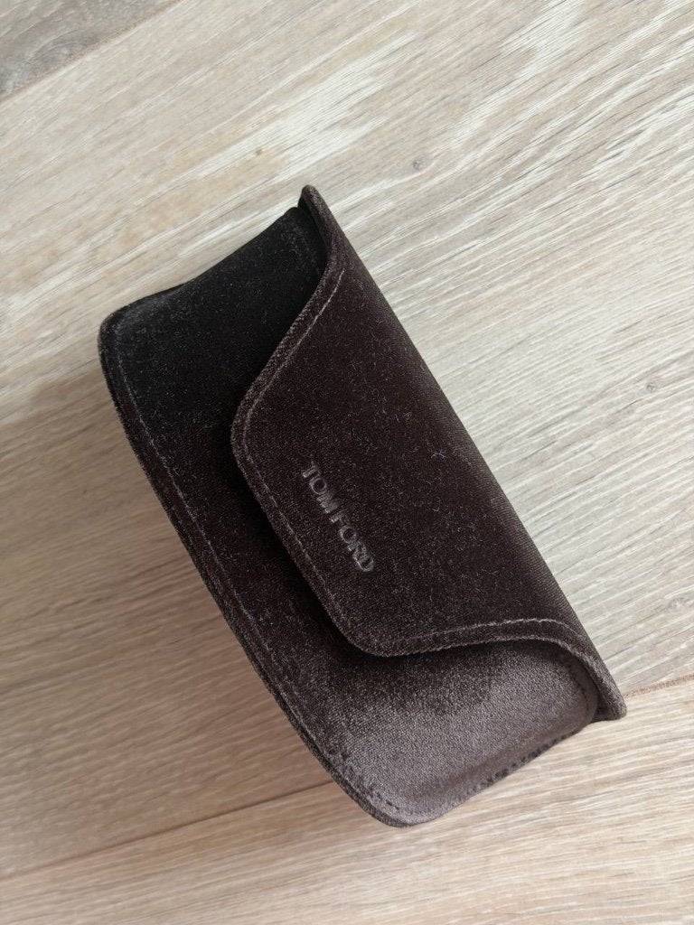 Originele Tom Ford Brillenkoker / Zonnebrilkoker – Bruin, Ophalen of Verzenden, Gebruikt, Bruin, Overige merken