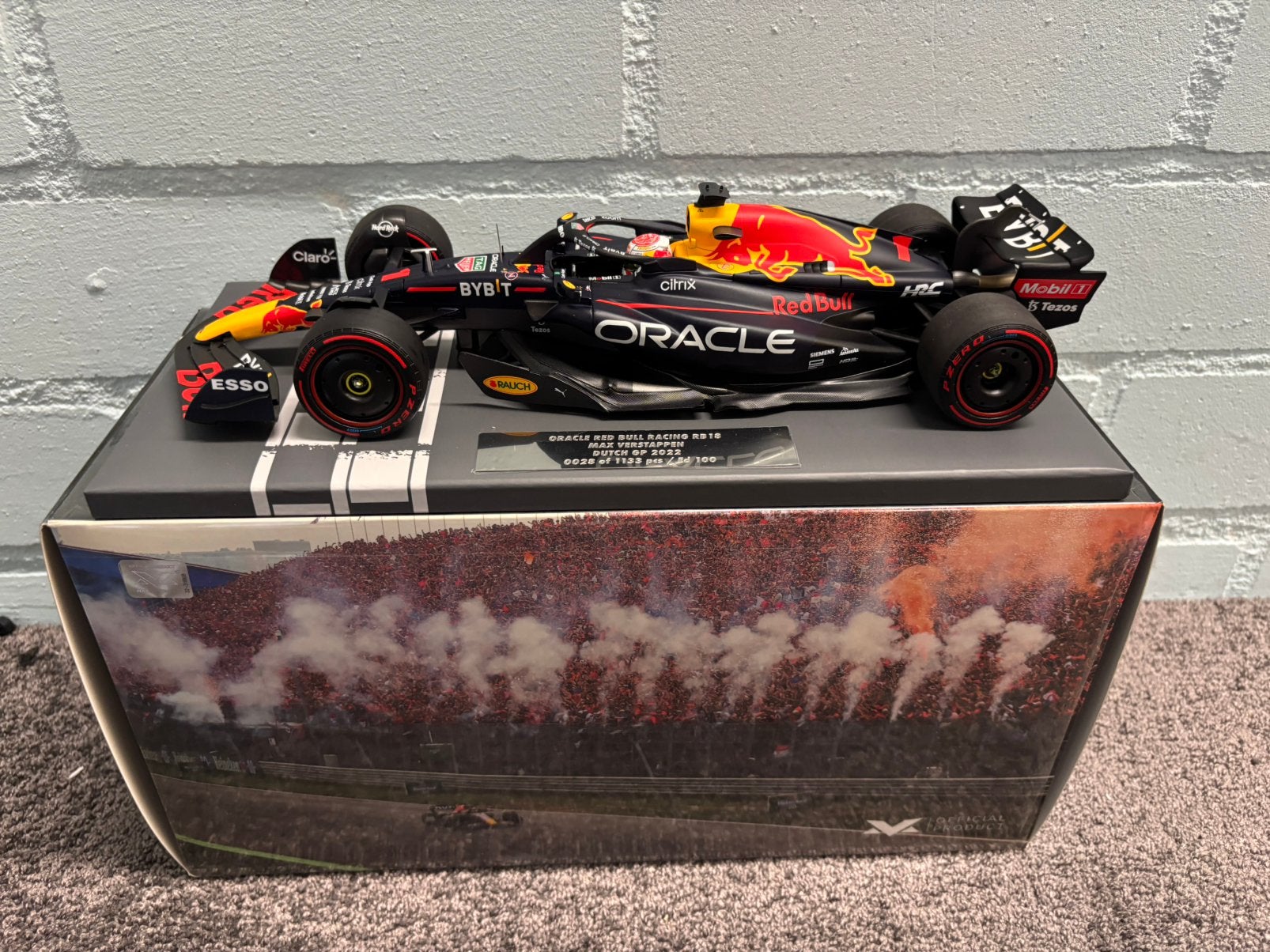 Max verstappen RB18 zandvoort 2022 1:18 model, Ophalen of Verzenden, Zo goed als nieuw, Formule 1