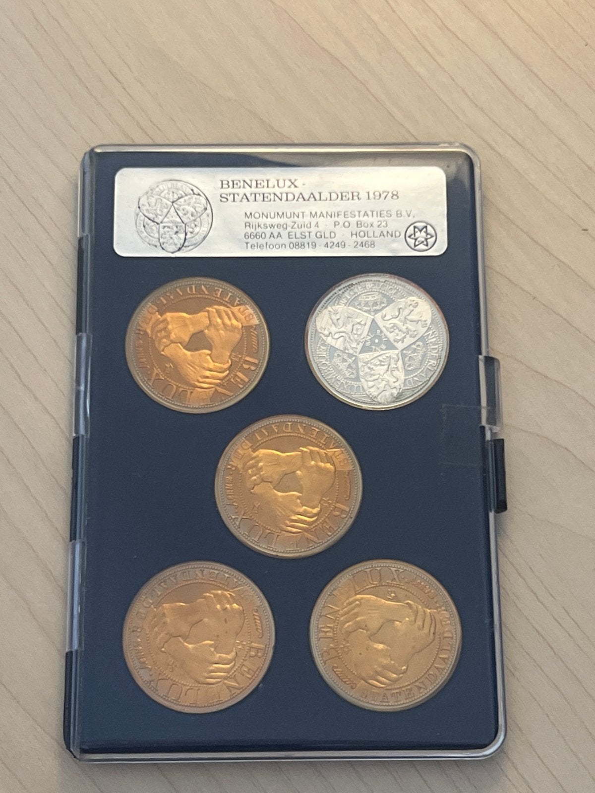 Benelux Statendaalder 1978 Muntset in Cassette, Postzegels en Munten, Ophalen, Koningin Beatrix, Setje, Zilver