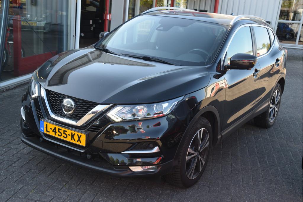 Nissan QASHQAI 1.3 DIG-T Design Edition Carplay | Pano | Key, Stof, Euro 6, Met garantie (alle), Zwart