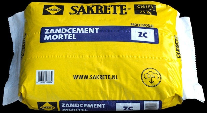 Sakrete Zandcement Mortel 25kg - 4,5 zakken, Ophalen, Nieuw