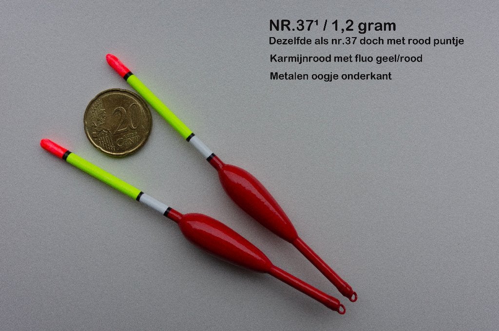 KARPERDOBBER HANDBUILT NR. 37¹ / 1,2 gram, Ophalen of Verzenden, Nieuw, Dobber of Lood