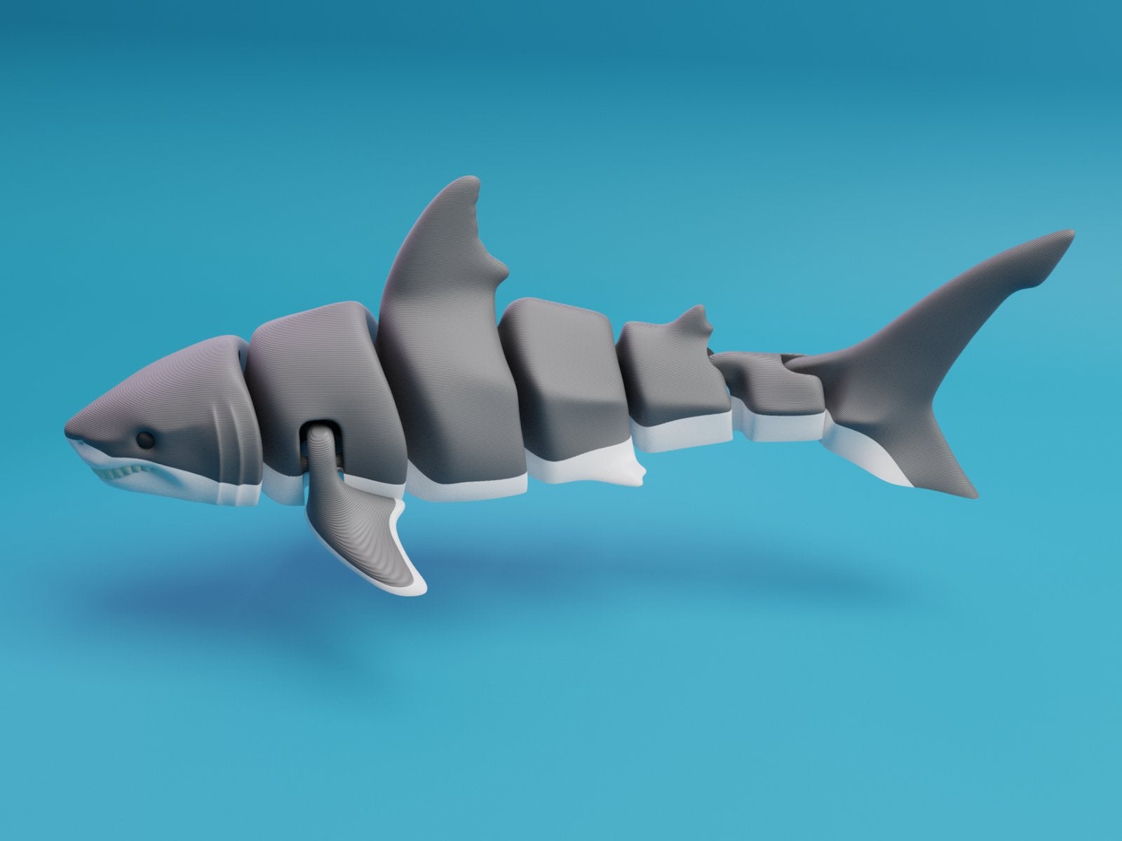 Flexibele haai - 3D geprint speelgoed, Verzenden, Nieuw