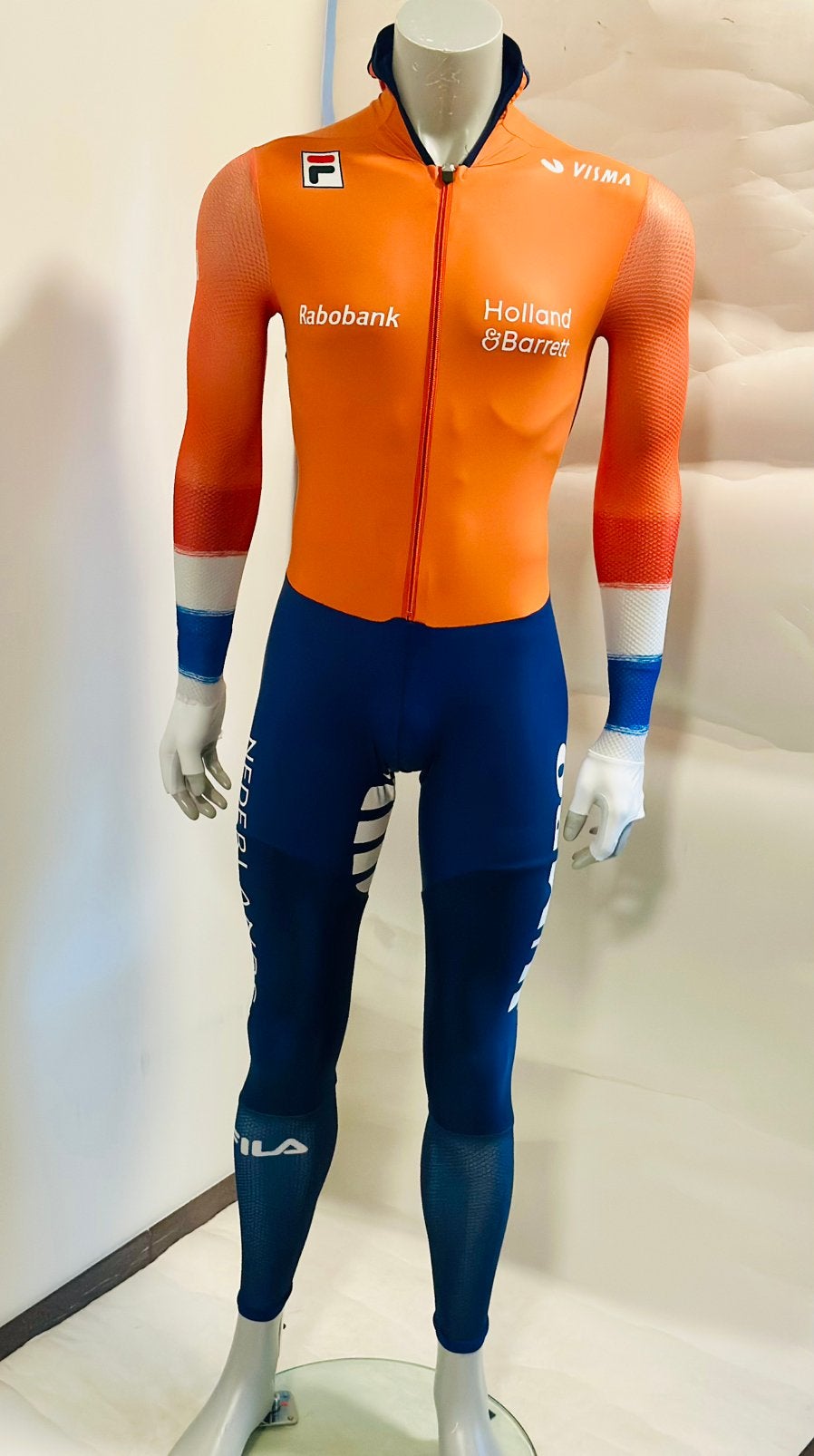 Schaatskleding schaatspak snelpak speedsuit maat L rubber, Sport en Fitness, Schaatsen, Ophalen of Verzenden, Zo goed als nieuw