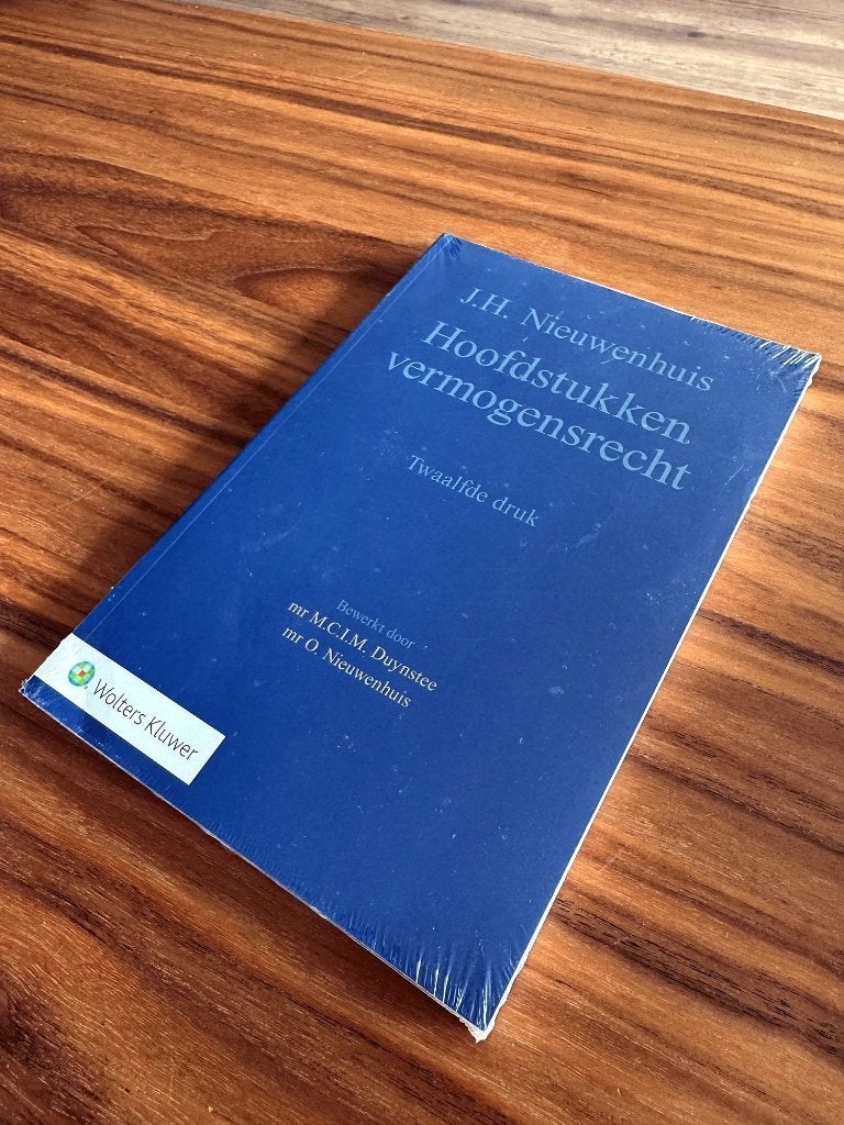 Hoofdstukken vermogensrecht – Nieuwenhuis, 12e druk, nieuw, Ophalen of Verzenden, Gamma, Nieuw, WO