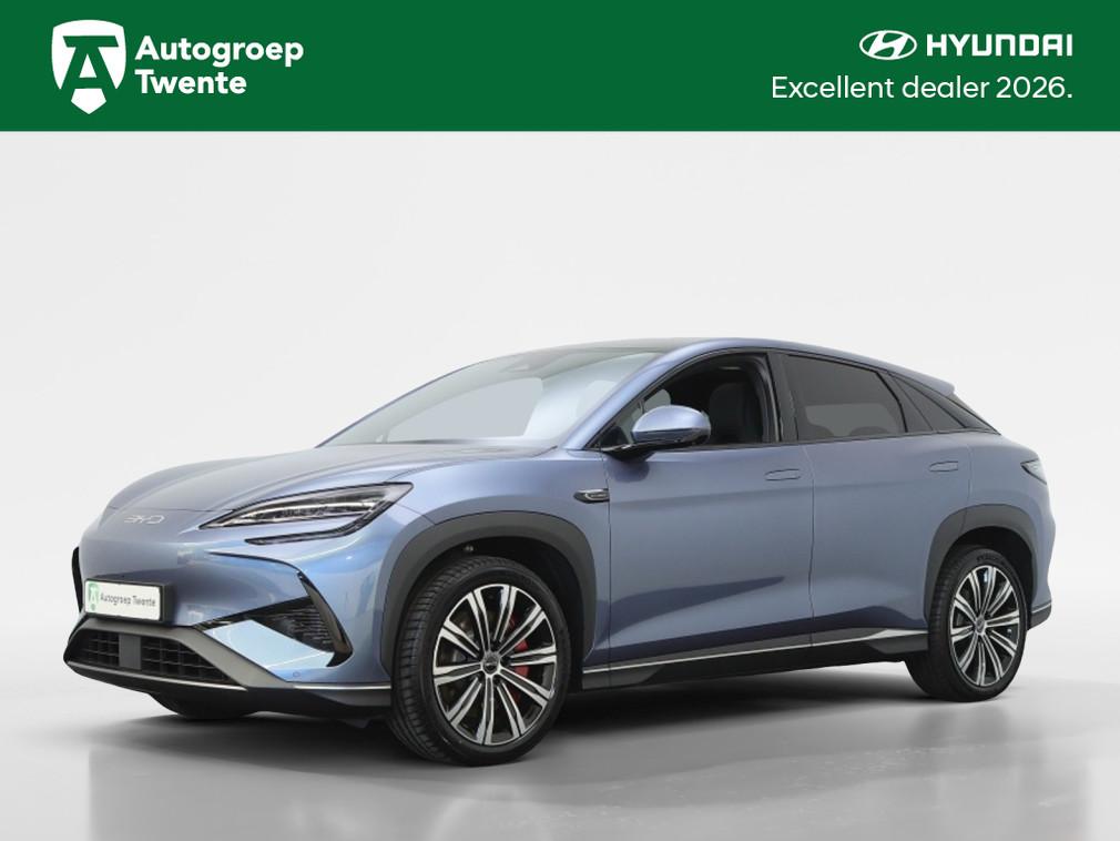 BYD SEALION 7 Design AWD 82.5 kWh | Panoramadak | Leder | St, Auto's, BYD, 12 maanden, 0 cilinders, Zwart, Blauw
